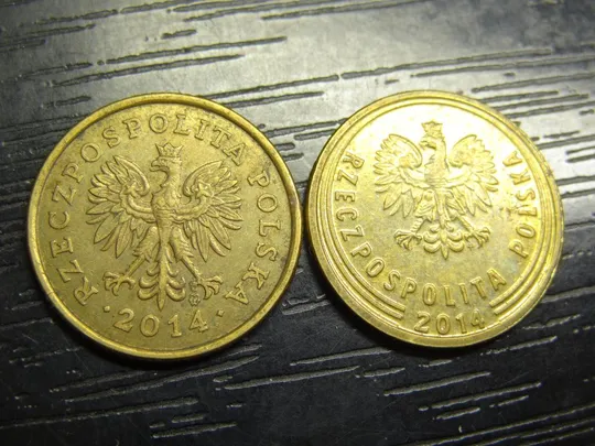 5 грошей 2014 Польща (два різновиди) Ціна