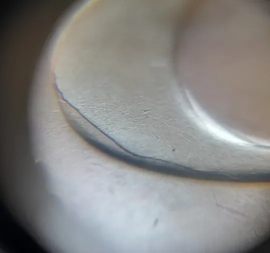 (7209) 50 копійок 2016 різновид розколів на "5" і "0" номіналу (брак "підошва") (50 копеек 2016 подошва) Інтернет-аукціон