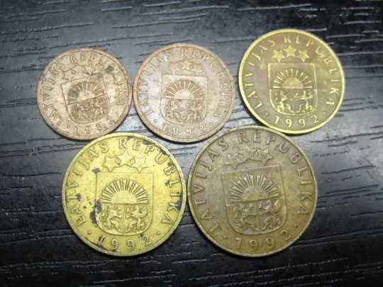 Купити Комплект монет Латвії 1992 (Друга Республіка)