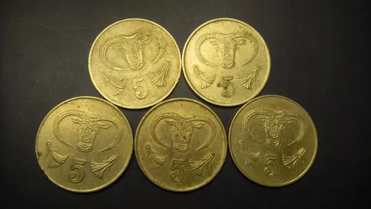5 центів Кіпр (порічниця) 5шт, всі різні Ціна