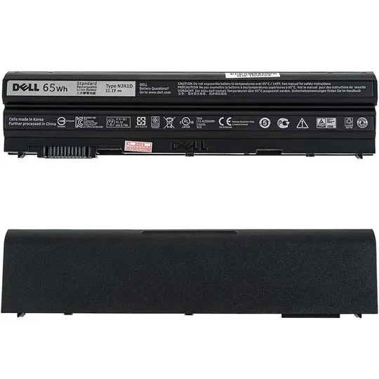 Оригінальна батарея для ноутбука DELL NHXVW (роз&#039;єм зліва) (Latitude: E5420, E5520, E6420, E6520) 11.1V 5800mAh Black Ціна