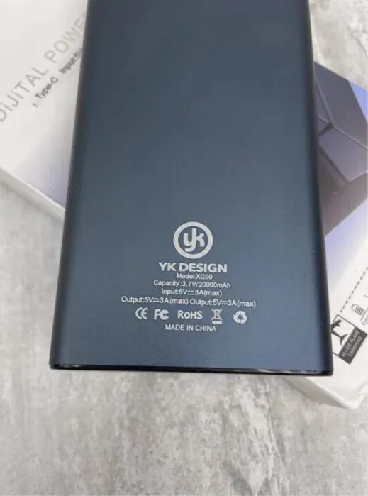 Купити Повербанк Power bank YK Design XC90 9386 20000 mAh серебристый