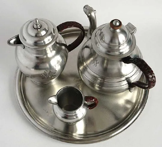 Купити Чайно-кавовий сервіз олово посріблення Німеччина