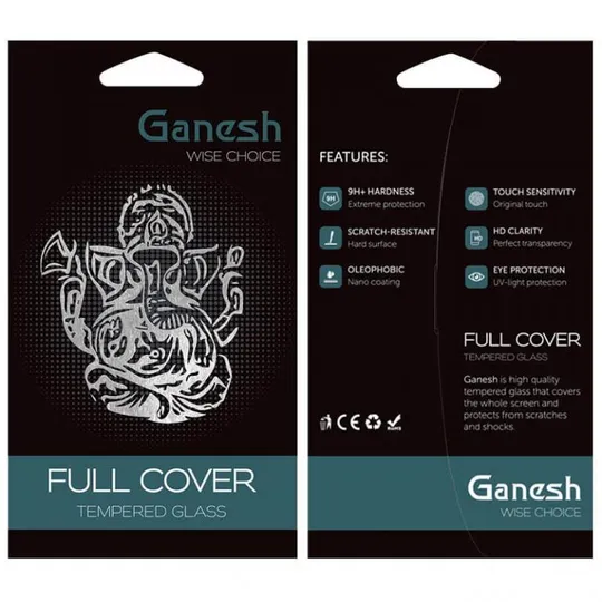 Защитное стекло Ganesh (Full Cover) для Apple iPhone 15 Pro Max (6.7&quot;) З аукціону