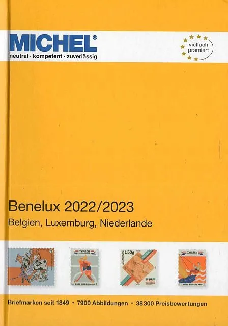 2023 - Michel - Benelux / Каталог почтовых марок Бенилюкс - *.pdf Ціна