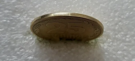 (5423) 25 копійок 1994 1ББм поворот (порушення соосності) (25 копеек 1994 1ББм сдвиг) Де купити