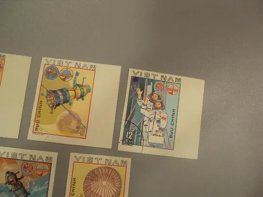 Купити марки серия Вьетнам космос интеркосмос лот 5 шт гаш без зубцов №1409