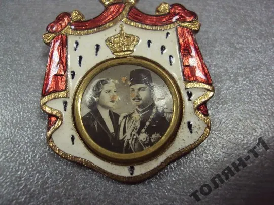 знак египет свадьба короля Фарука и королевы Фарида 30е №10179 З аукціону
