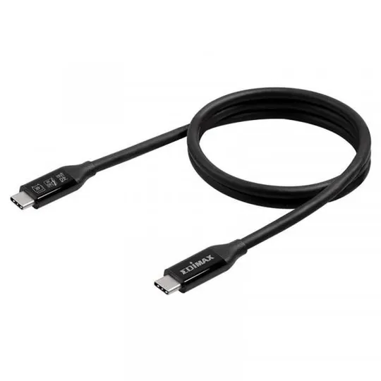 Кабель Edimax UC4 USB Type-C - USB Type-C (M/M), Thunderbolt 3, 0.5 м, Black (UC4-005TB) Ціна