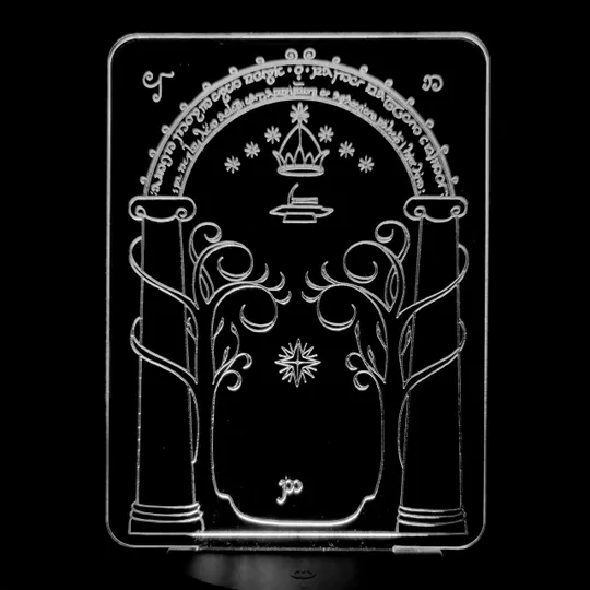 Акриловий світильник-нічник Врата в Морію білий tty-n001133 Ціна