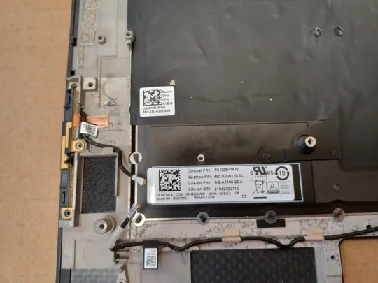 номер1051-2 корпус кришка 0G6RGD AQ2SH000113 з клавіатурою 0K3VC4 PK132SH1A15  для Dell XPS 15 9500 9510 PRECISION 5550 5560 Палмрест корпус топкейс Верхня панель палмрест cover-C оригінал в Україні
