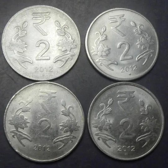 2 рупії Індія 2012 (чотири різновиди) Ціна