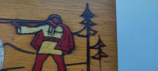 Купити деревянная шкатулка Гуцул играет на трембите tg542