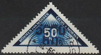 фото, 1939 - Рейх - Богемія - Штамп доставки особисто в руки Mi.52 _гаш _10,0 €