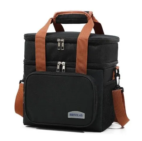 Термосумка 10954 16.5х21.5х24.5 см черная Ціна