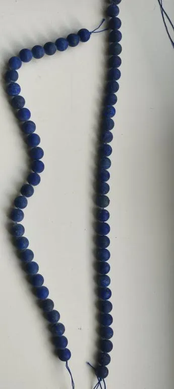 2 нити для изготовления украшений, камень лазурит, большие бусины ft236. Недорого