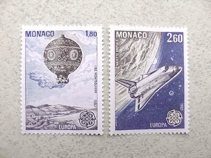 фото, Серія поштових марок Монако " Європа СЕРТ " 1983 рік **