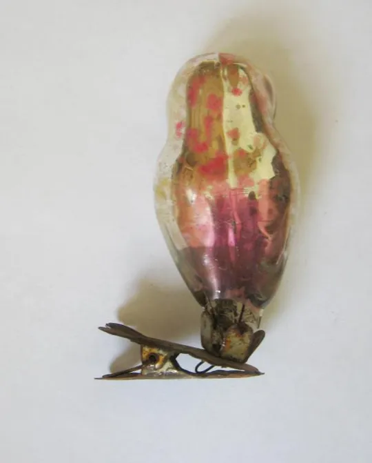 СОВА = ЯЛИНКОВА ІГРАШКА - ЕЛОЧНАЯ ИГРУШКА = СРСР - СССР  = прищіпка З аукціону