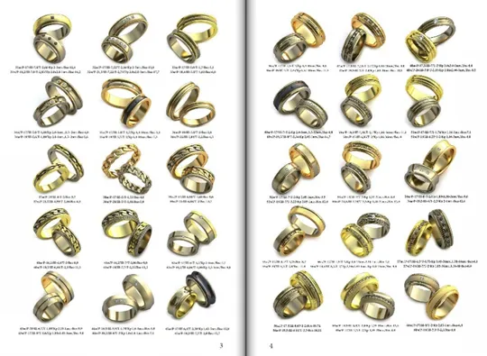 Обручальные кольца книга с разновидностями колец З аукціону