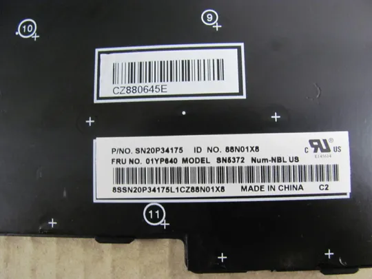 61-29 клавіатура робоча 01YP640 55N01X8 для  Lenovo Thinkpad  E580 L580 L590 P52 P72 E590 E585 E595 оригінал Де купити