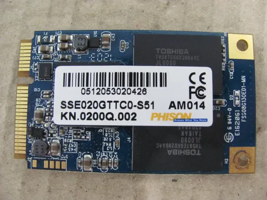 номер0322-21 накопичувач  20GB mSATA SSD KN.0200Q.002 для Acer Aspire M3 MA50 M3-581TG оригінал З аукціону