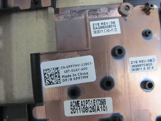 42-2 Кришка дно піддон корпуса  0PP7MV EAGM6008010  для DELL XPS 15 L501X L502X оригінал Характеристики