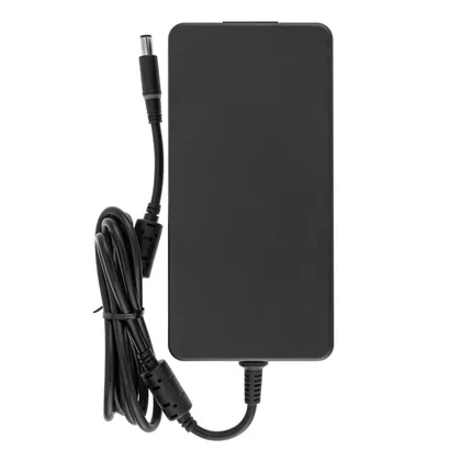 фото, Оригінальний блок живлення для ноутбука DELL 19.5V, 12.3A, 240W, 7.4*5.0-PIN, SLIM, Black, RECTANGULAR