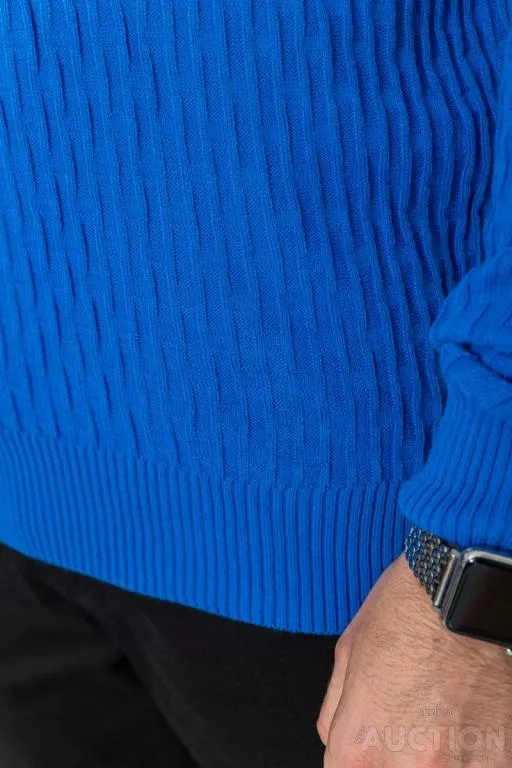 Свитер мужской однотонный, цвет электрик, 235R1394 Де купити