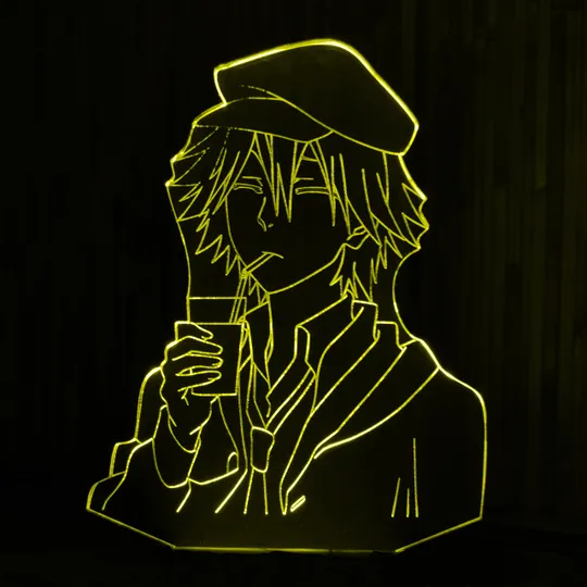 Акриловий світильник-нічник Рампо Едогава жовтий tty-n001622 Ціна