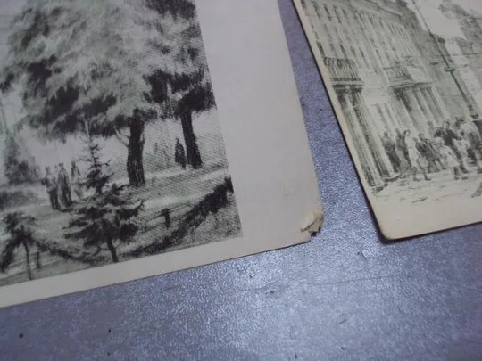 открытка львов 1956 бунов лот 4 шт №4593 Недорого