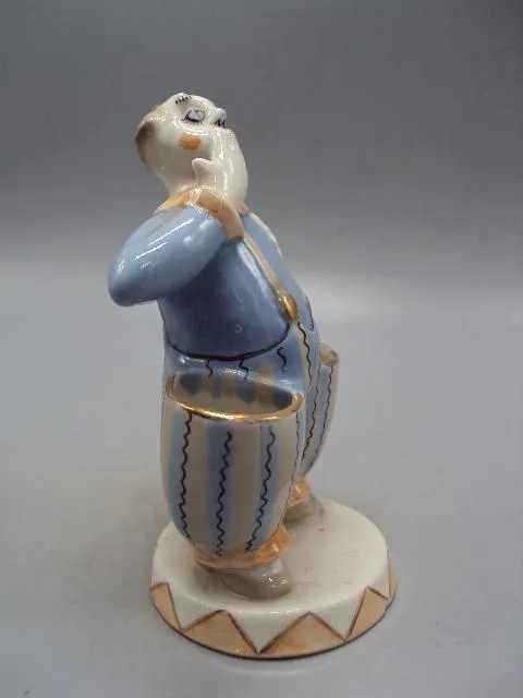 Карандашница фарфор Кисловодск фигура Клоун с карманами 1970-1980 гг. подставка для ручек №14218 Де купити