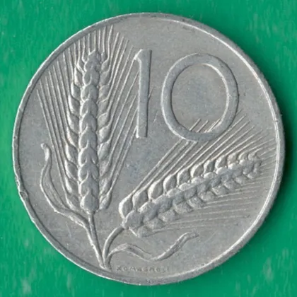 фото, 10 лір 1973 року Італія [МВ]