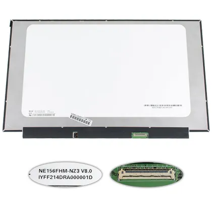 фото, Матриця 15.6 NE156FHM-NZ3 (1920*1080, 40pin(eDP, IPS, 360HZ), LED, SLIM(без планок та вушок), матова, роз'єм праворуч знизу) для