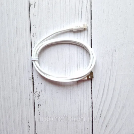 Кабель Hoco X87 Lightning 2.4А 1м силіконовий Білий З аукціону