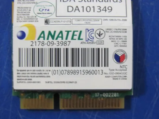 номер0132-16 Wi-Fi модуль 62205ANHMW 695915-001 ANATEL 2178-09-3987 для FUJITSU LIFEBOOK H910 H920 E752 E751 E781 E782 оригінал Де купити