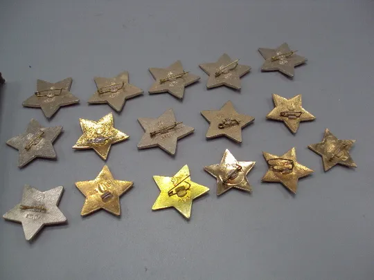 Знак пионерия Ленин портрет звездочка октябренок звезда Ульянов ссср лот 16 шт №17636 Інтернет-аукціон