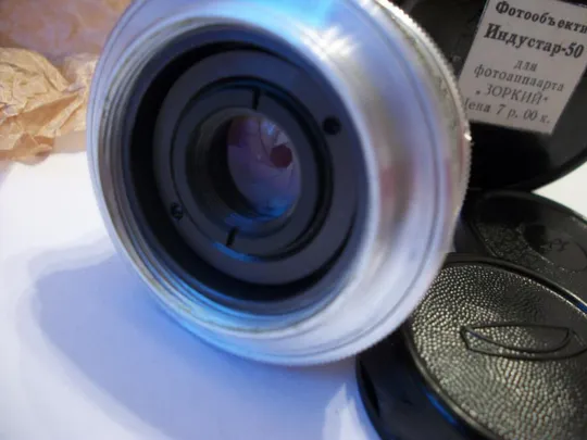 Индустар-50[белый] M-39, комплект  коллекционный- просто новый, No-6860957 Продаж