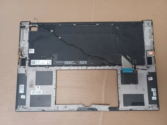 Купити номер1051-6 корпус кришка 0TJP2V AQ3RH000112 з клавіатурою 0DYC5H PK33RH2A20  для Dell XPS 15 9500 9510 PRECISION 5550 5560 Палмрест корпус топкейс Верхня панель палмрест cover-C оригінал