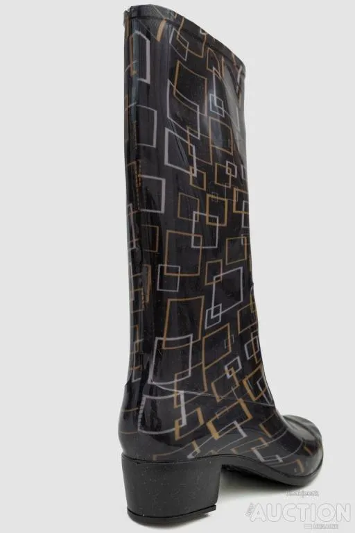 Сапоги резиновые женские, цвет черный, 243R002-188 Продаж