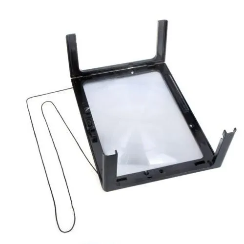 Купити Увеличительное стекло A4, 3X лупа, подсветка