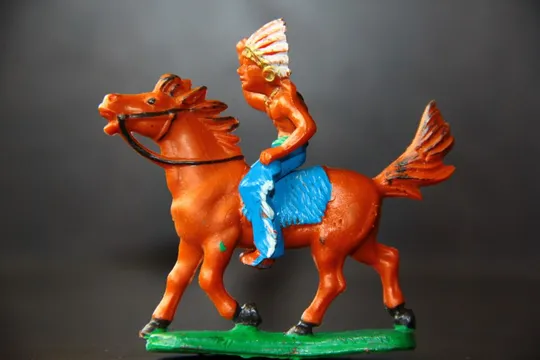 Купити индеец ГДР №089 РАНЕНЫЙ МЕДВЕДЬ на коне №311 Фрихольд Фишер состояние ЛЮКС!!