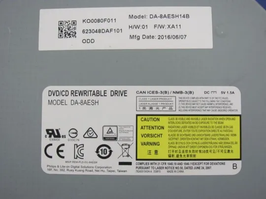 номер0229-30 DVD-привод DA-8AESH для ACER ES1-711 ZYL оригинал Продаж