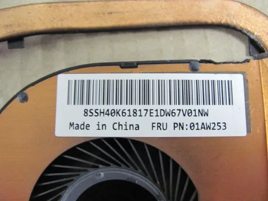 номер0113-29 система охолодження AT108002DT0 01AW253 для LENOVO ThinkPad  L450 L460 L470 оригінал Продаж