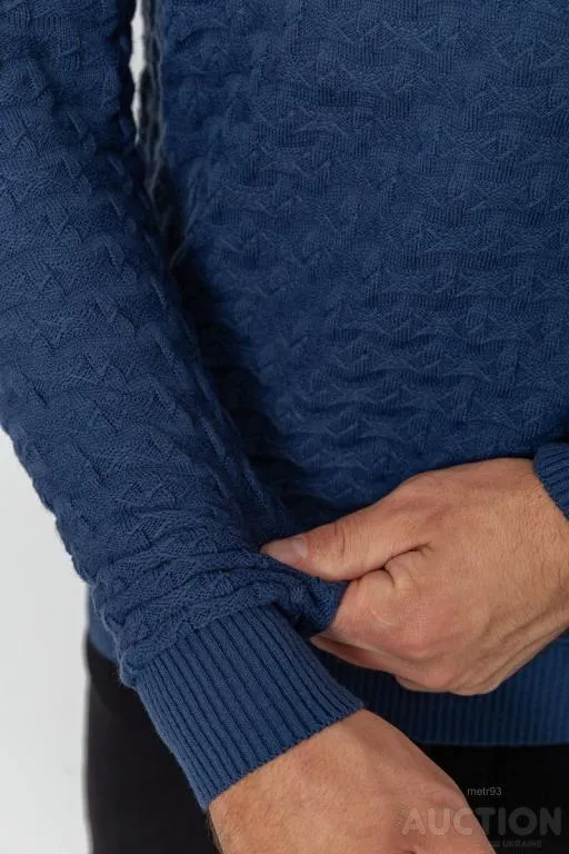 Свитер мужской, цвет джинс, 161R882 Де купити