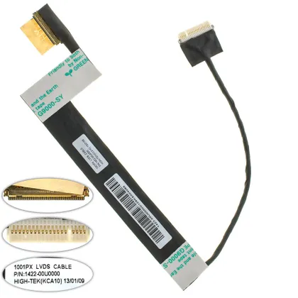 фото, Шлейф матриці для ноутбука ASUS (Eee PC: 1001PX, 1001PXD, R101D), LED (1422-00TJ000)