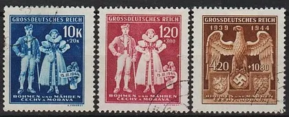 фото, 1944 - Рейх - Богемія - 5 років Протекторату Mi.133-35 _4.0 € _гаш