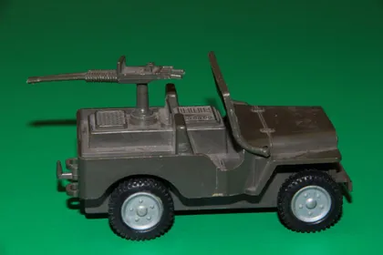 фото, ДЖИП З КУЛЕМЕТОМ 1:32 - 1:35 солдаты типу Airfix 54мм ДРУГА СВІТОВА війна