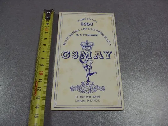 карточка радиообмена QSL королевское радиолюбительское общество сигналов лондон №2388 Ціна