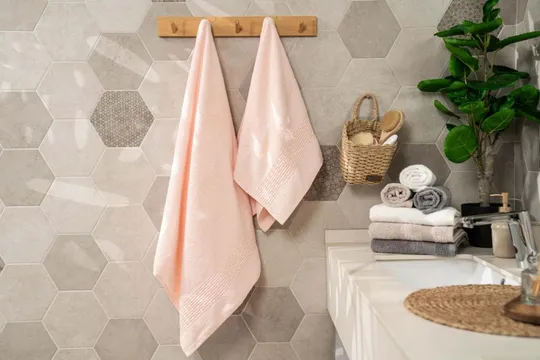 Набор полотенец махровых Ardesto Lotus ART-2357-PW 2 шт пудра Ціна