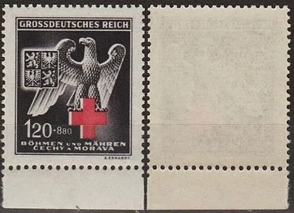 фото, 1943 - Рейх - Богемія - Червоний Хрест Mi.132  _поля **